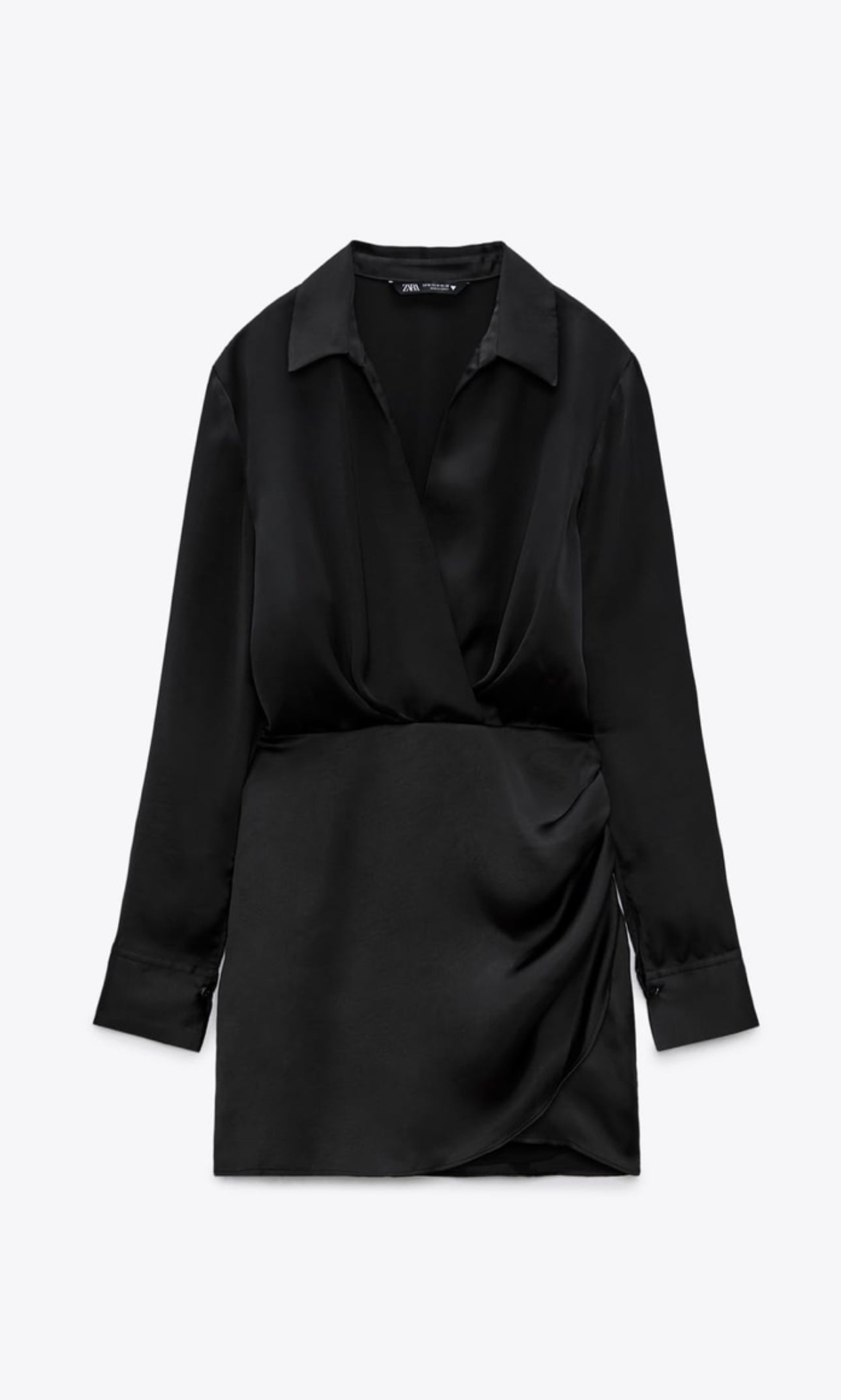 Vestido corto satinado