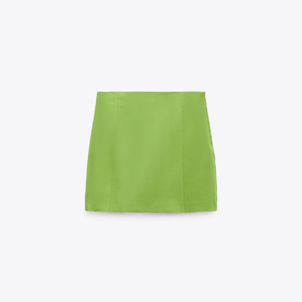 Falda pantalón satinada