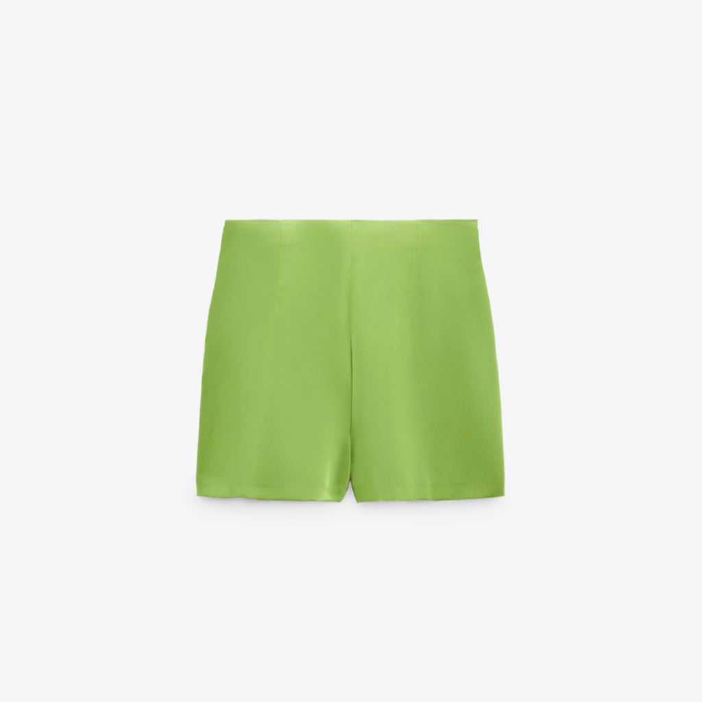 Falda pantalón satinada