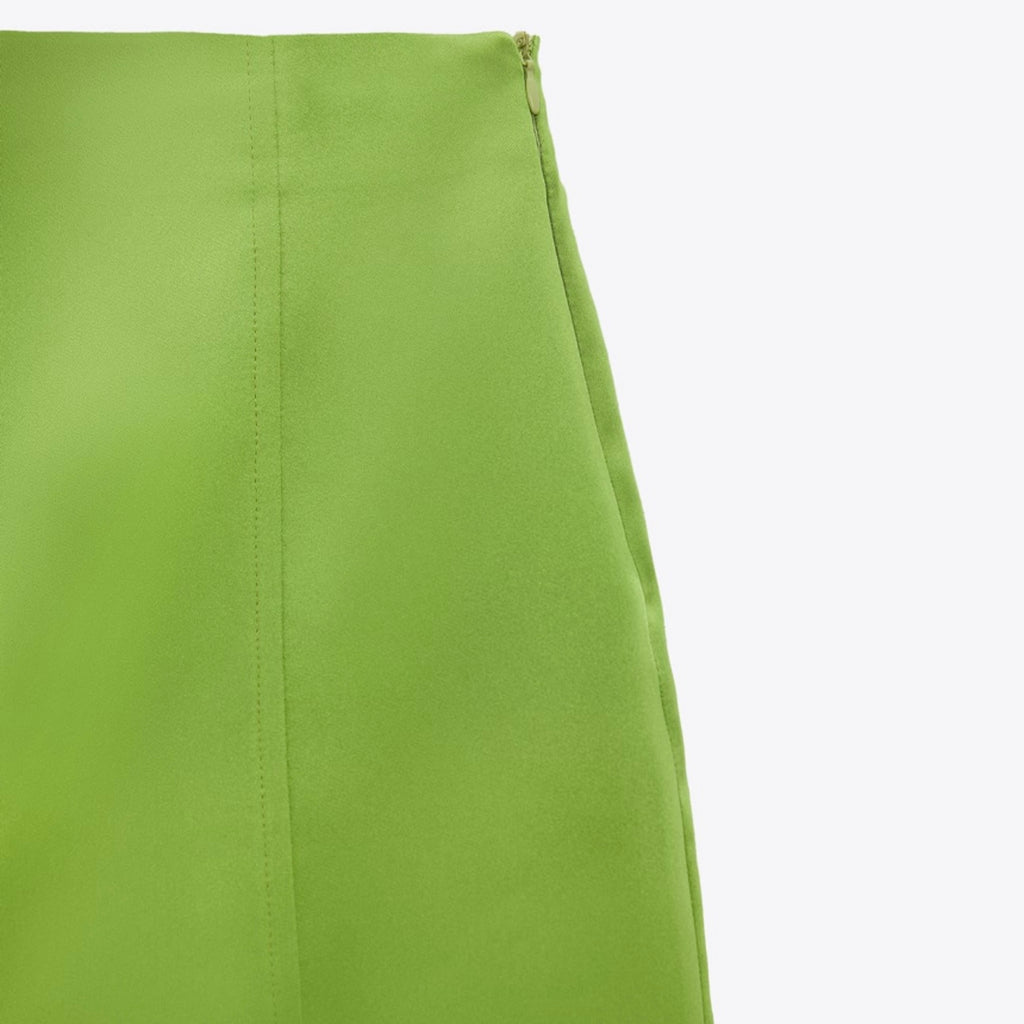 Falda pantalón satinada