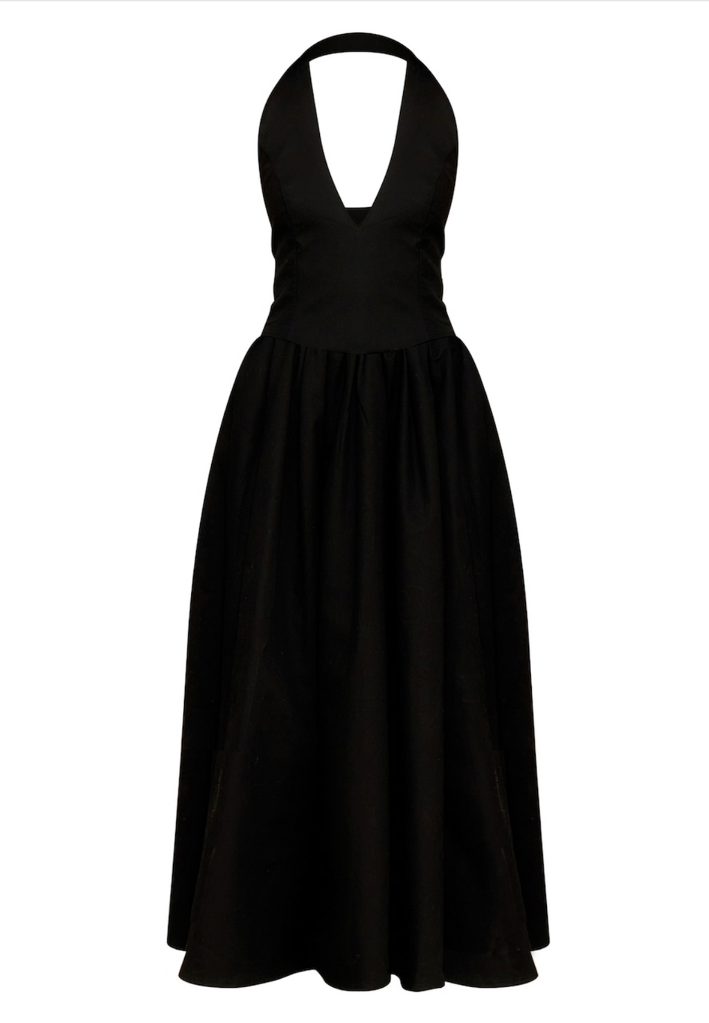 Vestido con escote profundo