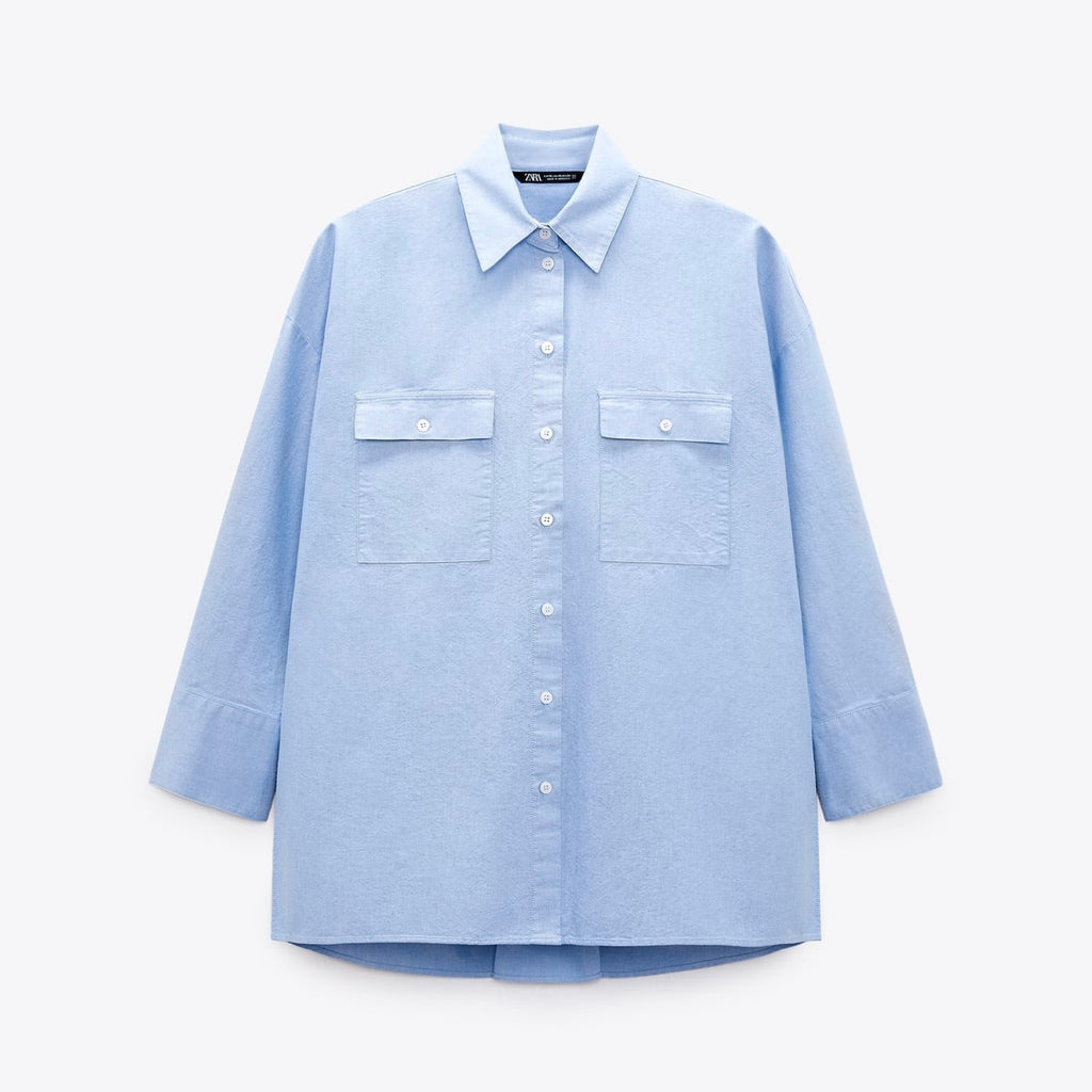 Camisa oversize oxford