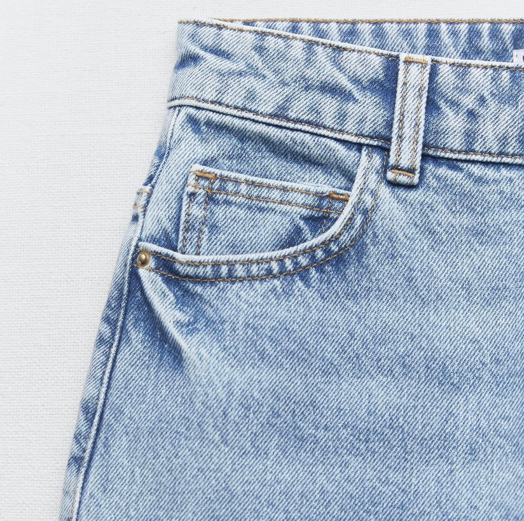 Shorts z1975 high rise azul medio