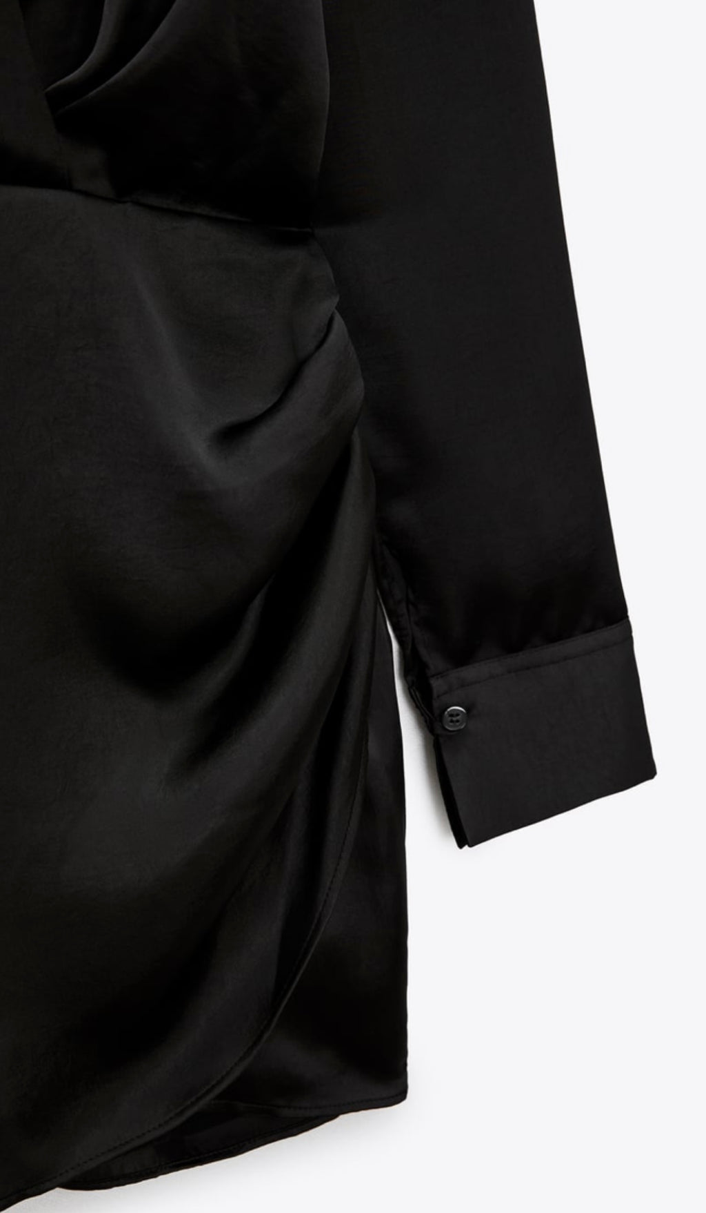 Vestido corto satinado