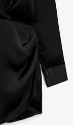 Vestido corto satinado