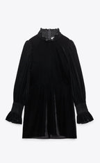 Vestido mini terciopelo