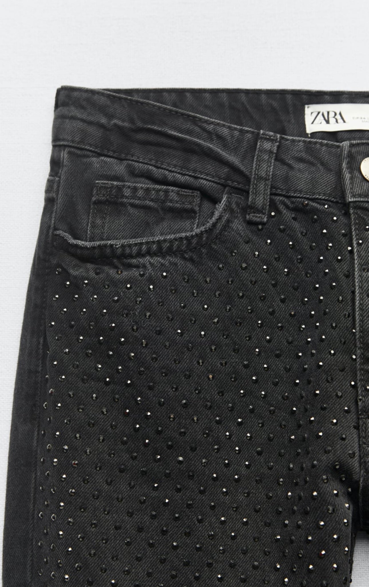 Jeans zw the slim with rhinestones