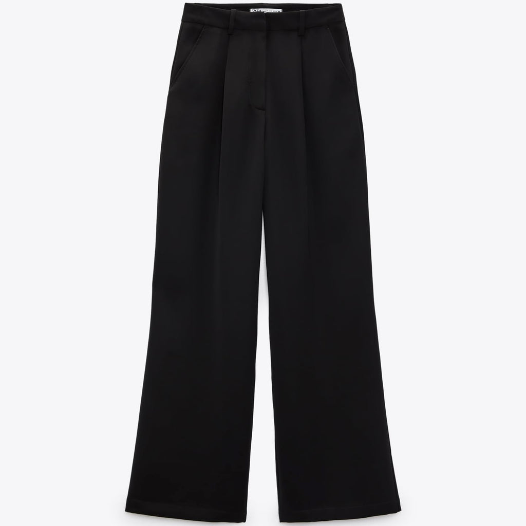 Pantalón pinzas wide leg