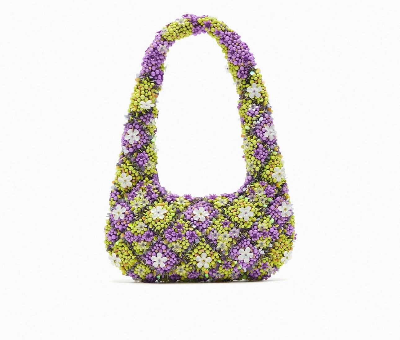 Bolso de hombro abalorios