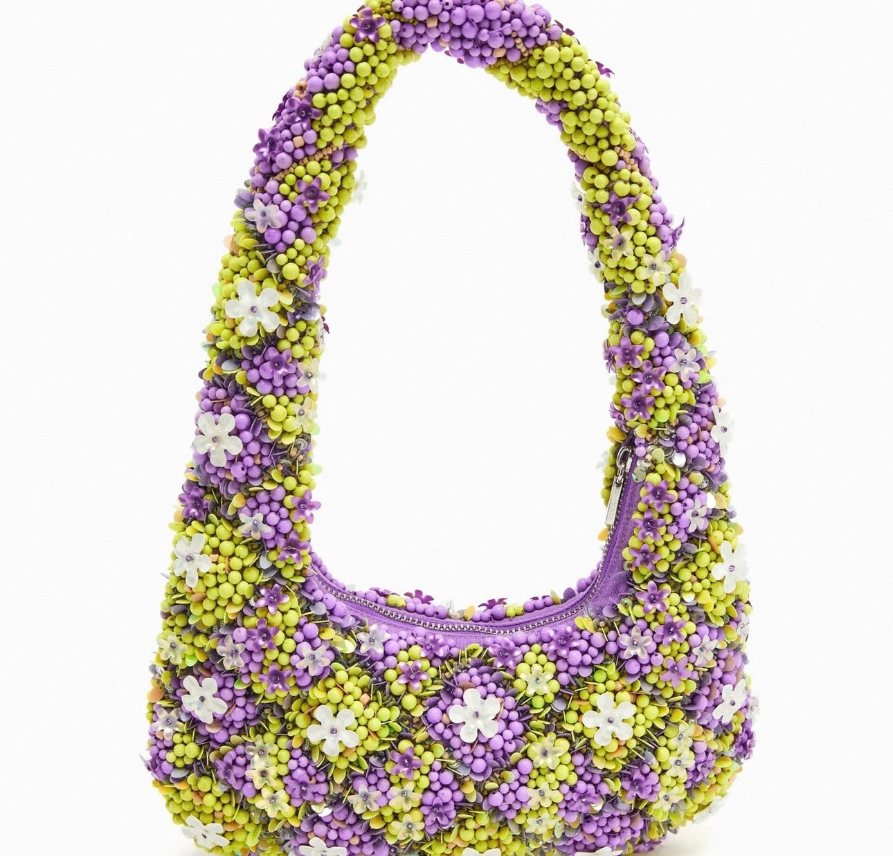 Bolso de hombro abalorios