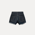 Shorts tiro alto denim
