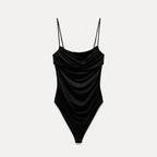 Body poliamida drapeado