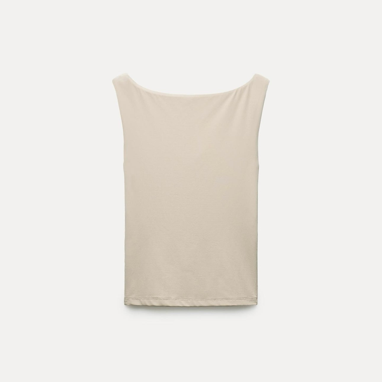 Top poliamida cuello barco