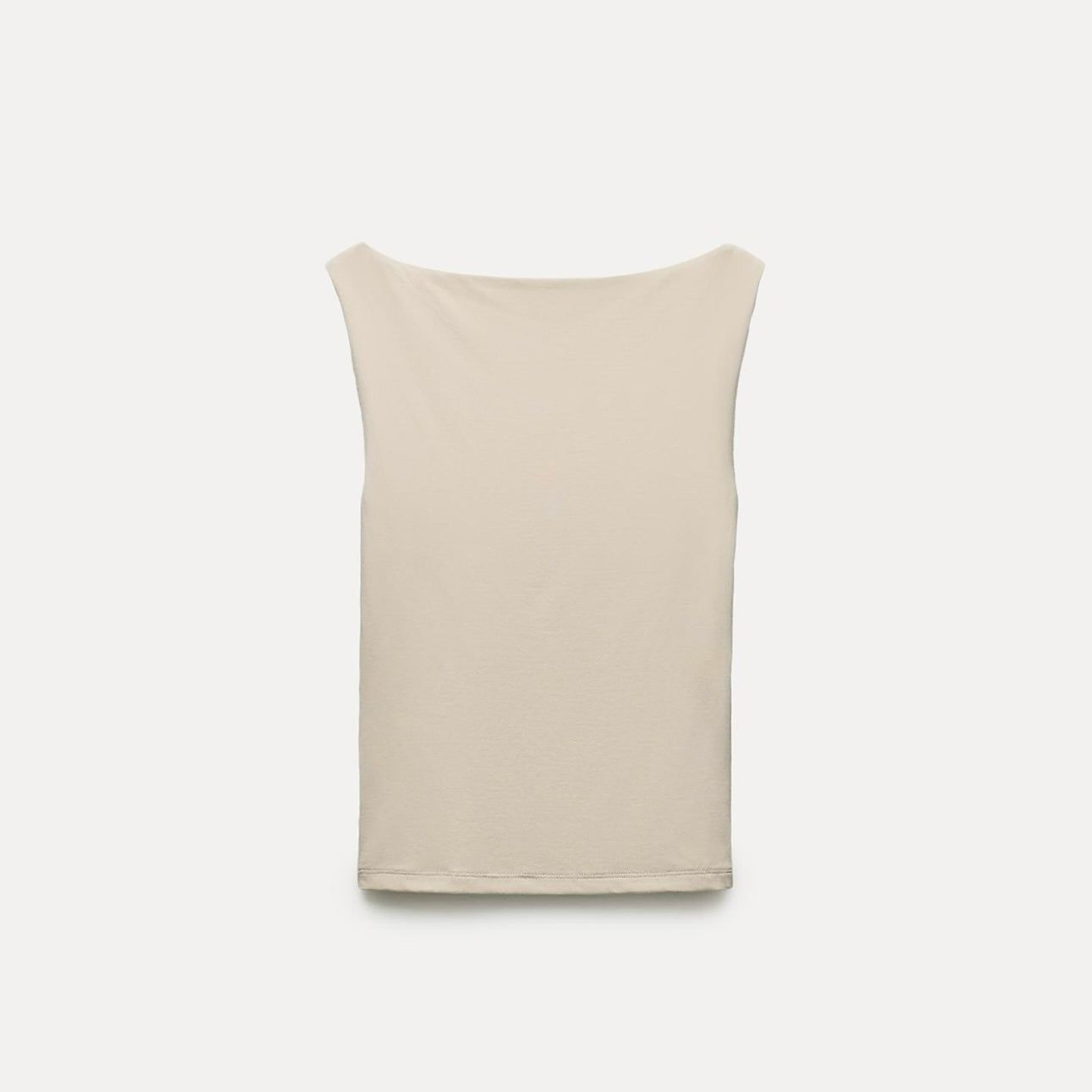 Top poliamida cuello barco