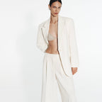 Bermuda larga pliegues