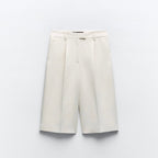 Bermuda larga pliegues