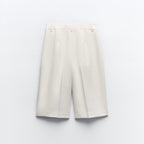 Bermuda larga pliegues