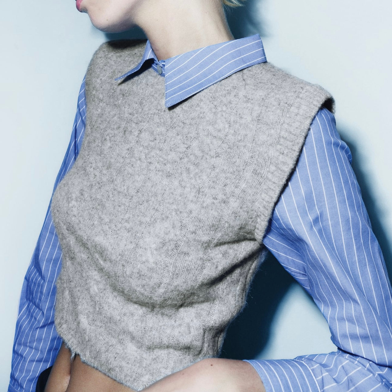 Jersey combinado punto