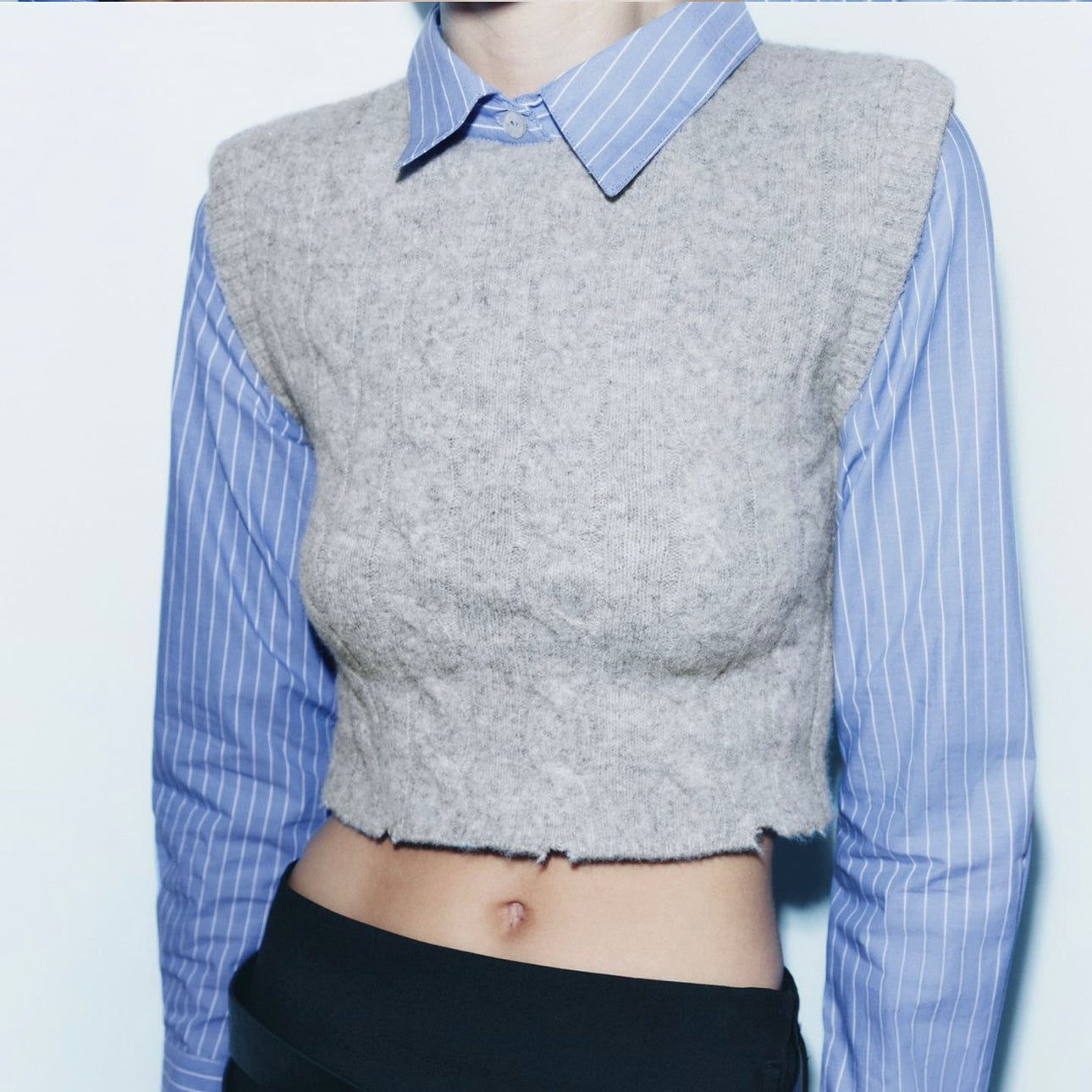 Jersey combinado punto