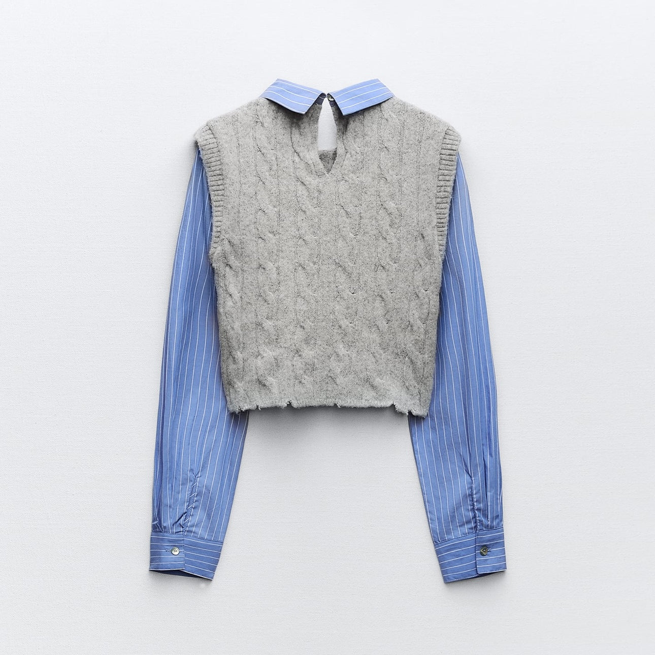 Jersey combinado punto