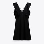 Vestido mini volantes