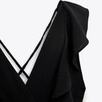 Vestido mini volantes