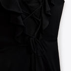 Vestido mini volantes