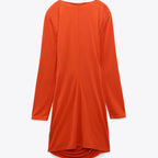 Vestido entallado frunces