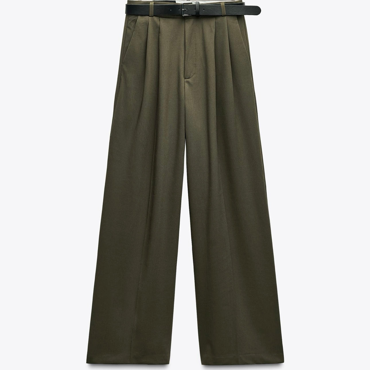 Pantalón doble pliegue con cinturón