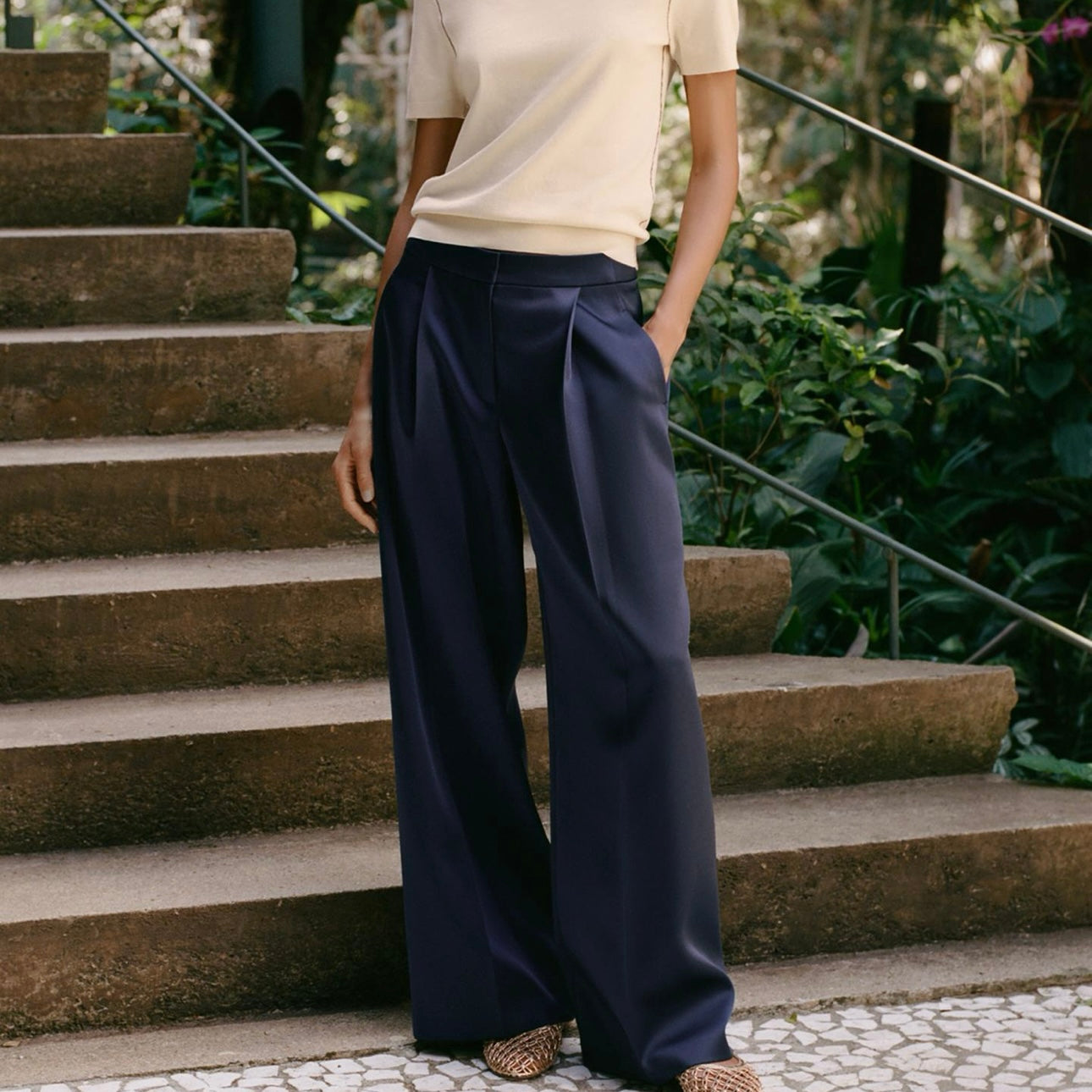 Pantalón satinado