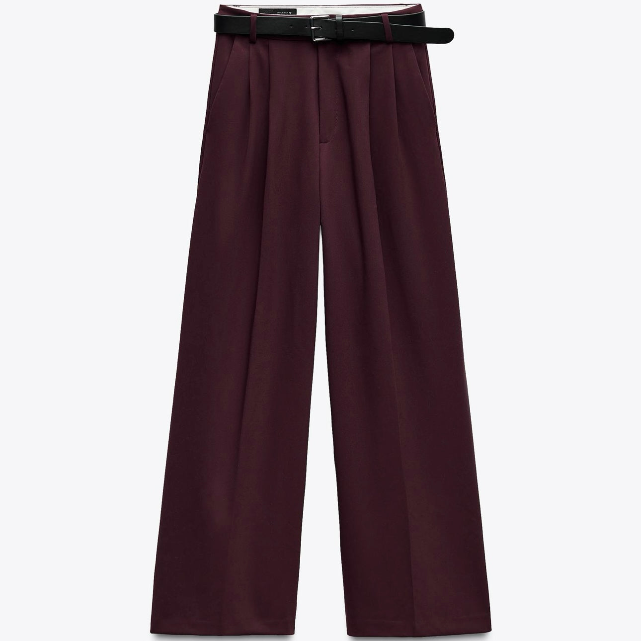 Pantalón doble pliegue con cinturón