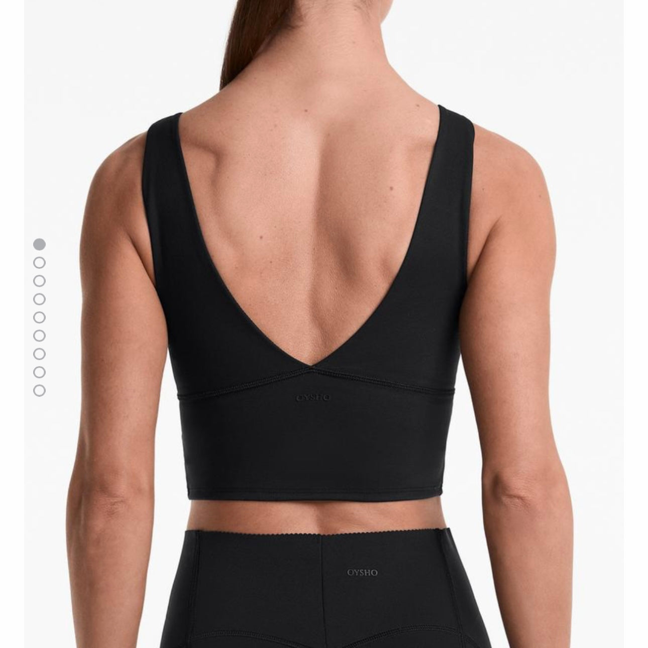 Tank top extra compressive escote pico