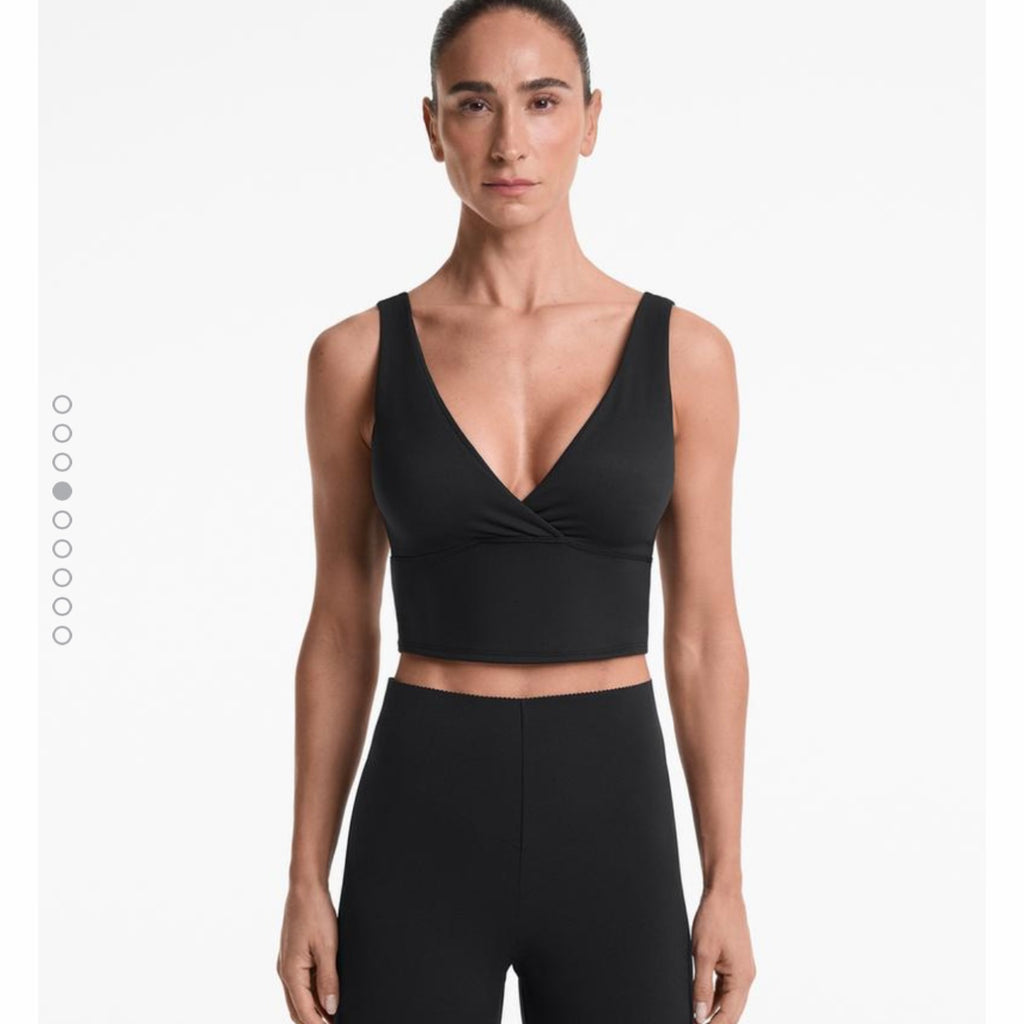 Tank top extra compressive escote pico