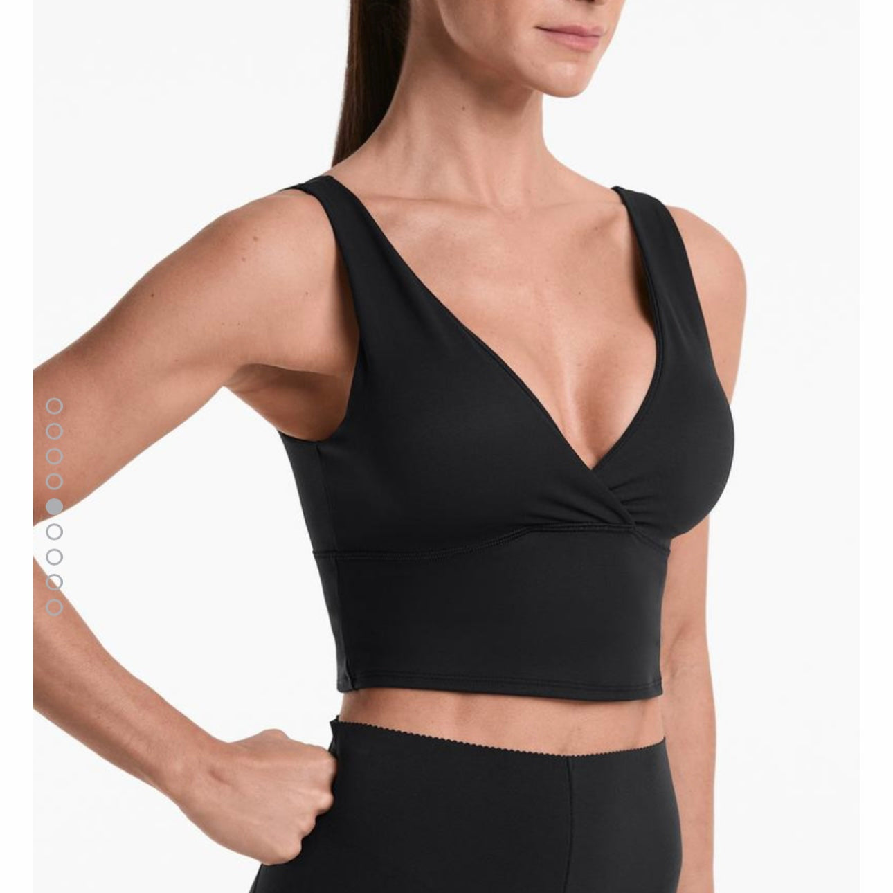 Tank top extra compressive escote pico