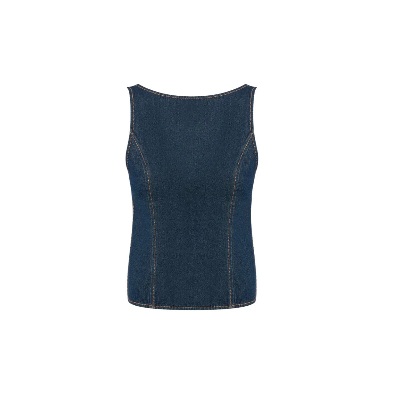 Rider backless top indigo