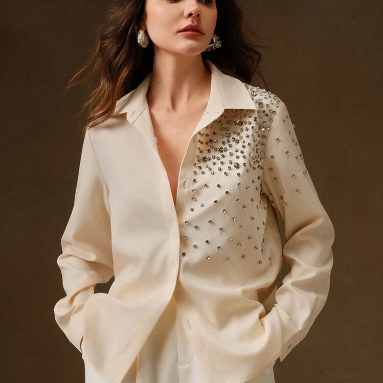 Camisa con brillos