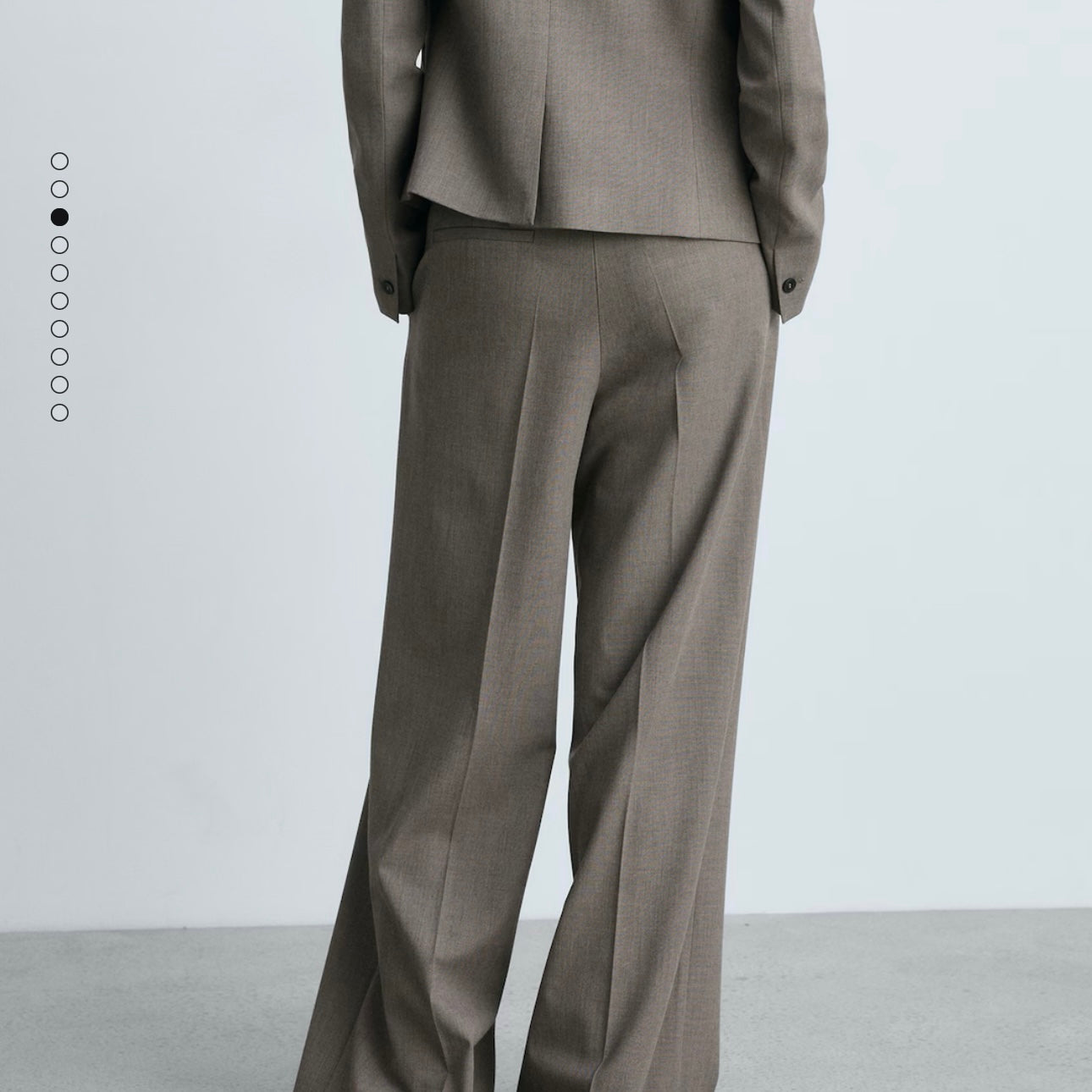 Pantalón traje wide leg