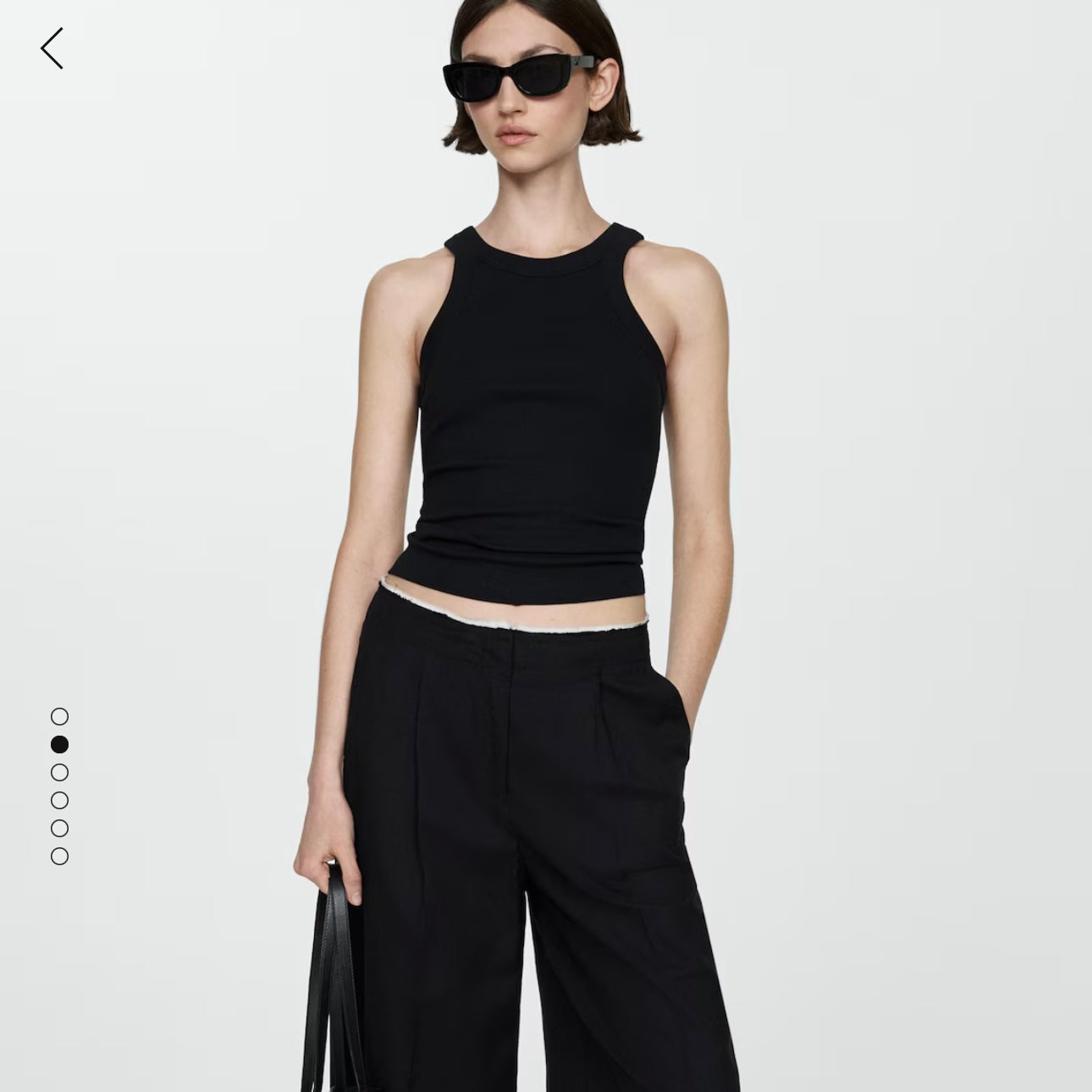 Tank top canalé
