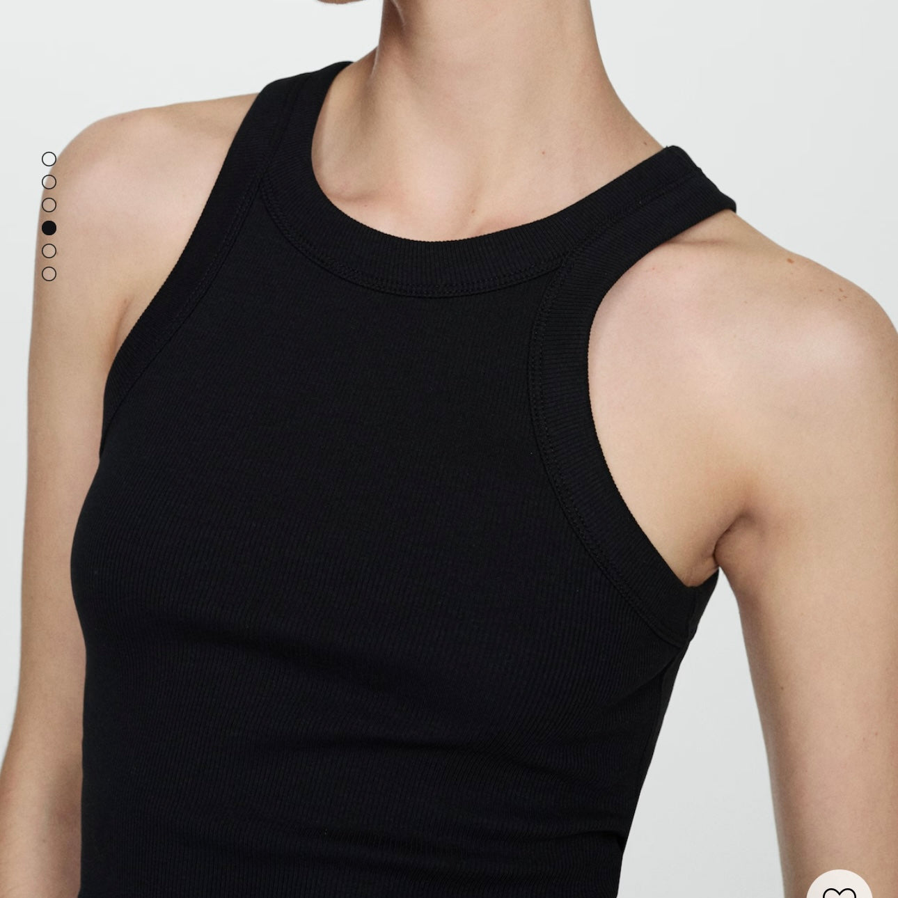 Tank top canalé