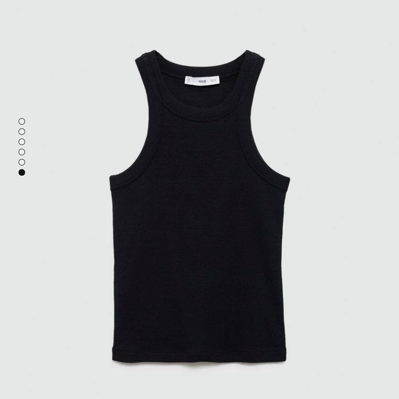 Tank top canalé
