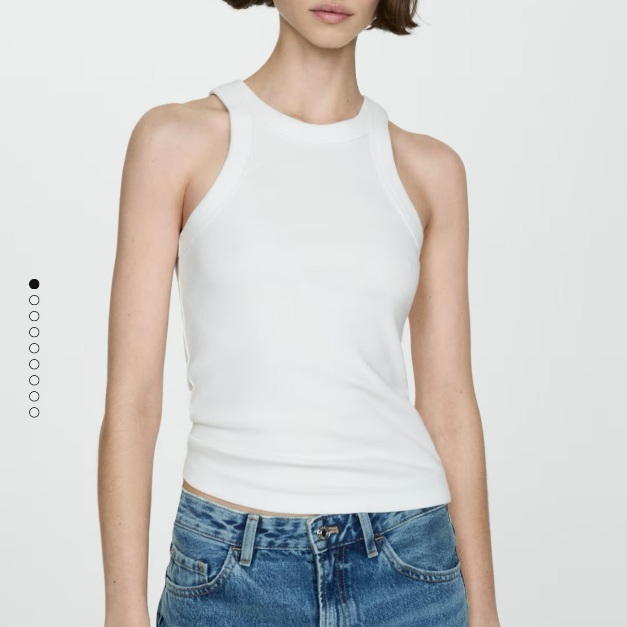 Tank top canalé