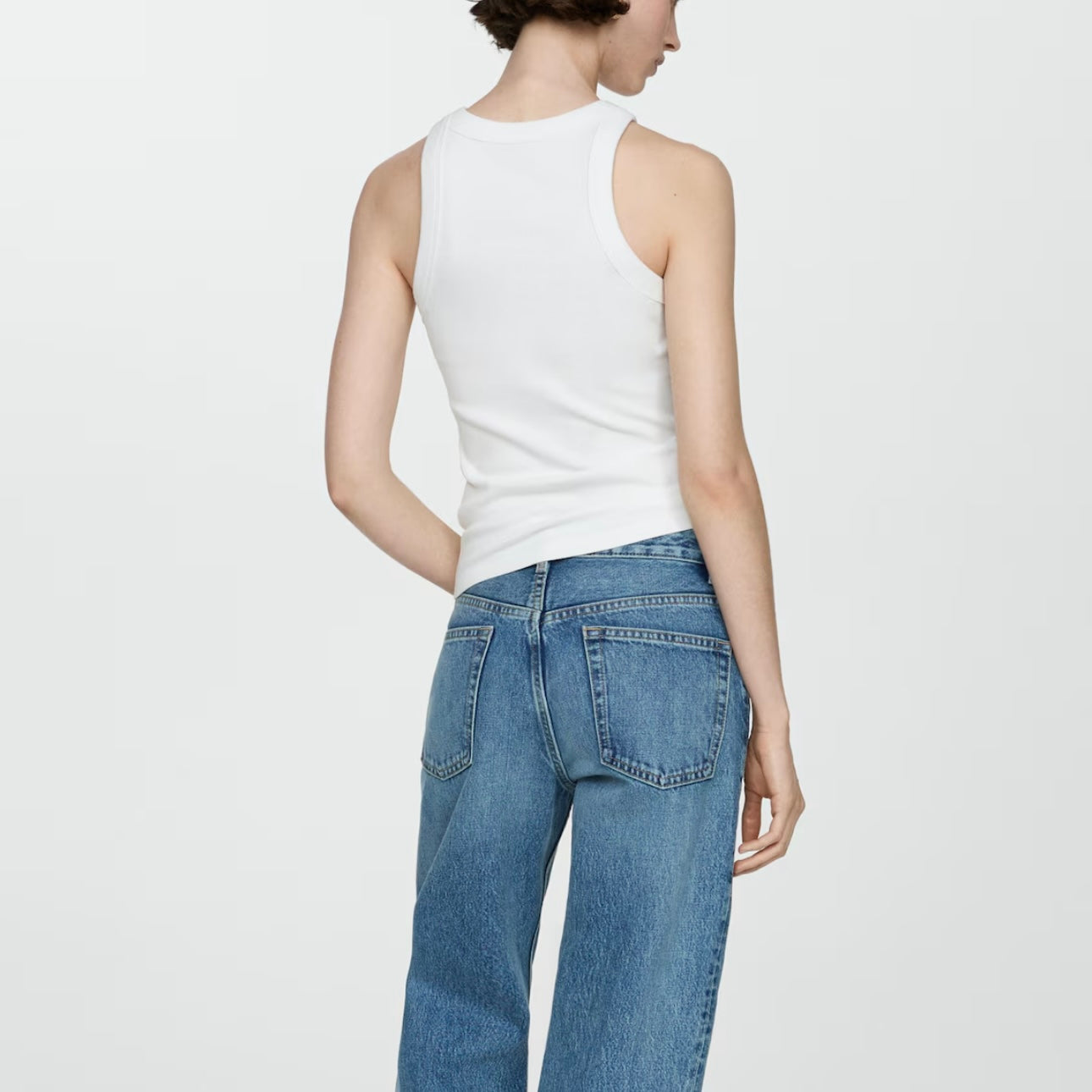 Tank top canalé