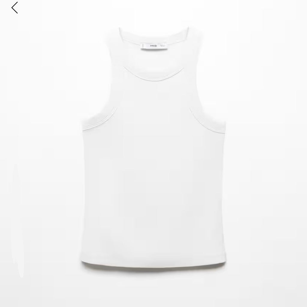 Tank top canalé