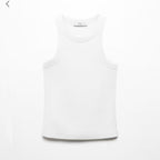 Tank top canalé