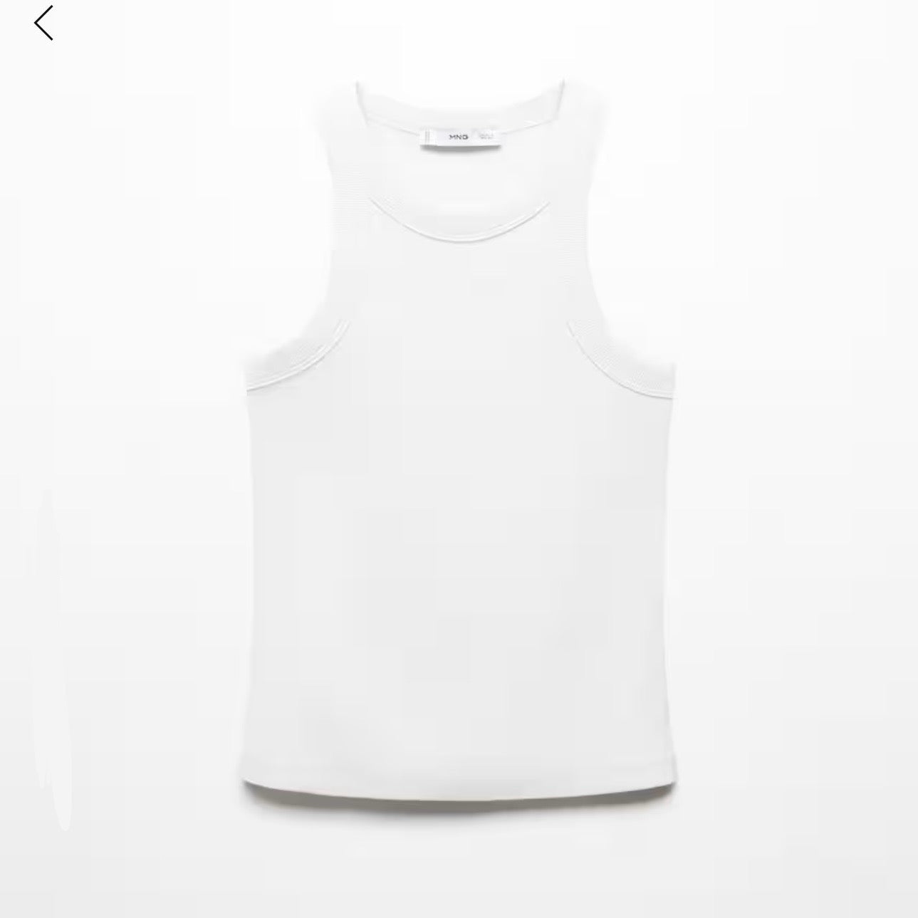 Tank top canalé